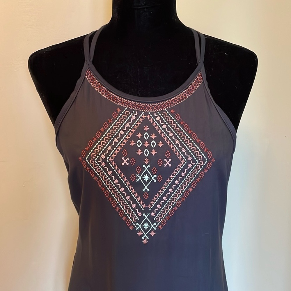 Element Eden Helix Wash Women’s Large Black Embroidered Sleeveless Maxi Dress
